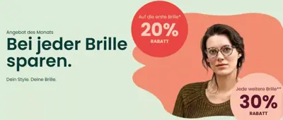 Bei Jeder Brille Sparen!