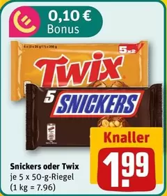 Twix - Snickers oder  Riegel