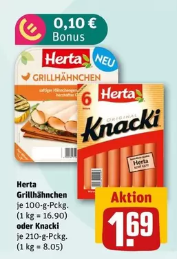 Grillhähnchen oder Knacki