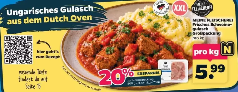 Ungarisches Gulasch aus dem Dutch Oven