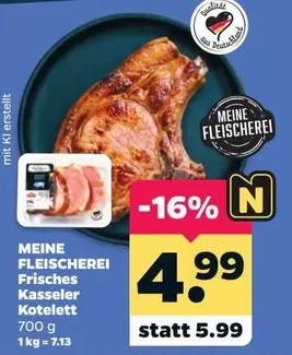 Frisches Kasseler Kotelett