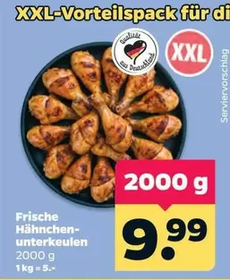 Frische Hähnchen-unterkeulen