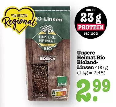 Bio - Unsere Heimat  land-Linsen