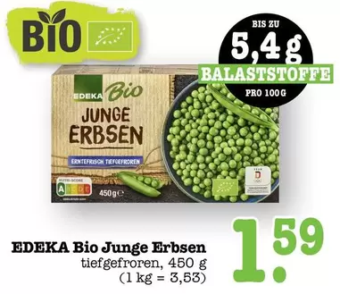 Bio - Junge Erbsen tiefgefroren