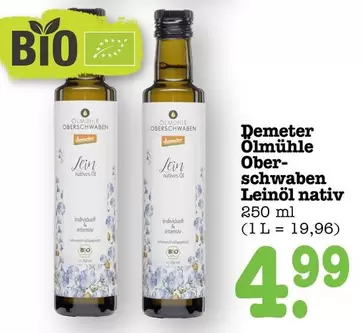 Bio - Olmuhle Ober schwaben Leinöl nativ